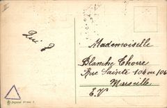 CPA Fantaisie Fleurs Poissons 