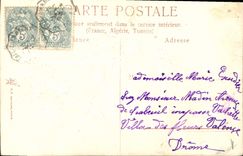 CPA Fantaisie Fleurs Oiseaux 