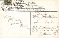 CPA Fantaisie Fleurs Colombes Bonne fete 