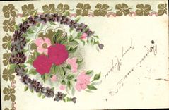 CPA Fantaisie Fleurs 