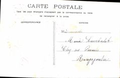 CPA Fantaisie Fleurs Bateau Bonne fete 