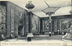 CPA Lyon Exposition internationale 1914 Salon de l'ameublement Tapisserie des Gobelins 