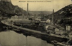 CPA Besancon Les soieries de Chardonnet La citadelle 