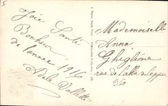 CPA Fantaisie Femme Fourrure Enfant 