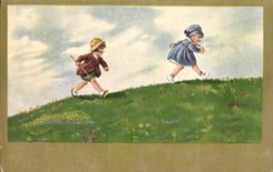 CPA Fantaisie Illustrateur Enfants 