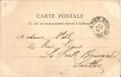 Vintage Postcard Paris Parc Heap Rules of Guy de Maupassant