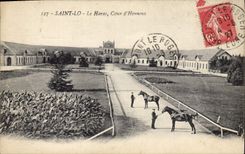 CPA Cheval Equitation Hippisme Saint Lo Le haras Cour d'honneur