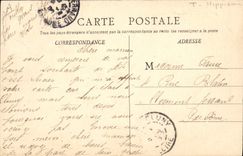 Postal Caballo Equitación Hípica Cluny las remontas un establo