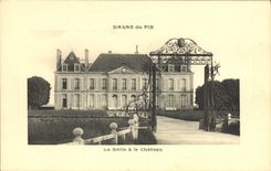 CPA Cheval Equitation Hippisme Haras du Pin Le grille et le chateau