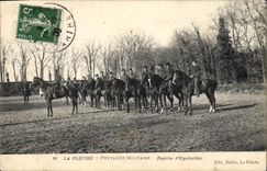 CPA Cheval Equitation Hippisme La Fleche Prytanee militaire Reprise d'equitation 