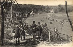 Vintage Postcard Horse Horsemanship Equestrian sports Touquet Paris Beach the horse show SIGNAL