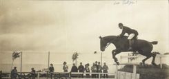 CARTE PHOTO Cheval Equitation Hippisme Militaria