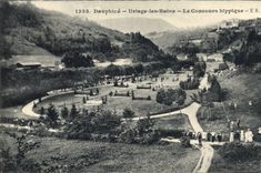 Vintage Postcard Horse Horsemanship Uriage Equestrian sports Baths the horse show