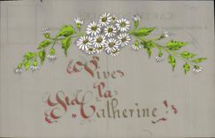 CPA Fantaisie Fleurs Ste Catherine