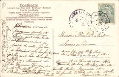 CPA Fantaisie Fleurs Annee 1907