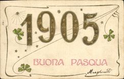 CPA Fantaisie Fleurs Annee 1905