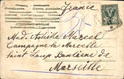 CPA Fantaisie Fleurs Annee 1905