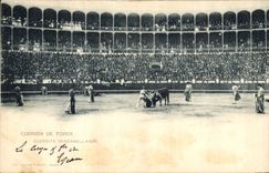 Postal Corrida Corrida de toros Guerrita Descabellando