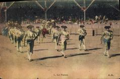 CPA Corrida Course de taureaux Le paseo