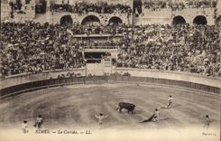 CPA Corrida Course de taureaux Nimes La corrida