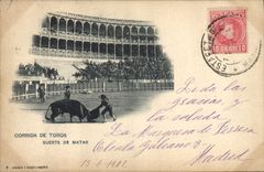 CPA Corrida Course de taureaux Suerte de Matar