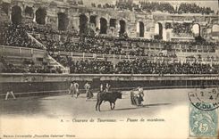 CPA Corrida Course de taureaux Passe de manteau