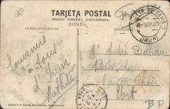 Postal Corrida Corrida de toros San Sebastian Plaza de Toros Suerte de envolvió