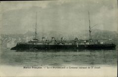 CPA Bateau de Guerre Le Pothuau Croiseur Cuirasse de 2eme classe