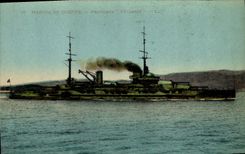 CPA Bateau de Guerre Provence Cuirasse