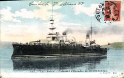 Vintage Postcard Warship the Fatherland Armours squadron