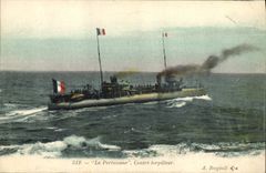 CPA Bateau de Guerre La Pertuisane Contre torpilleur