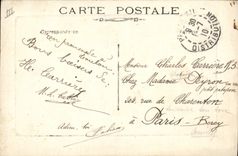 CPA Bateau de Guerre Patrie Cuirasse de 1er rang Battant pavillon du Vice Amiral en chef de la 1ere escadre