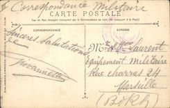 Vintage Postcard Warship Paris Armours squadron built by the building sites of Seyne