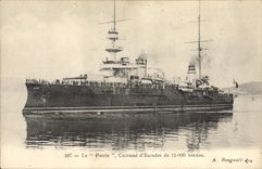 CPA Bateau de Guerre La Patrie Cuirasse d'escadre