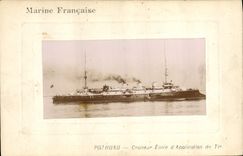 CPA Bateau de Guerre Pothuau Croiseur Ecole d'Application de Tir