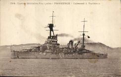 CPA Bateau de Guerre Provence Cuirasse a turbines