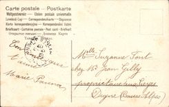 CPA Fantaisie Fleurs Ange Colombes