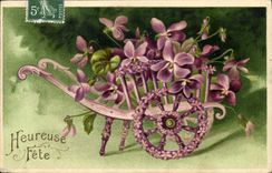 CPA Fantaisie Fleurs 