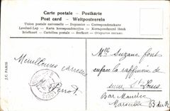 CPA Fantaisie Fleurs Colombe