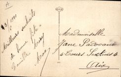 CPA Fantaisie Illustrateur Femme Les fleurs 