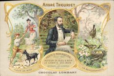 CPA Andre Theuriet Fleur de Nice Chevre La Berceronnette Chocolat Lombart 
