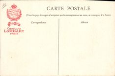 CPA Andre Theuriet Fleur de Nice Chevre La Berceronnette Chocolat Lombart