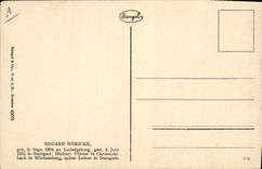 Vintage Postcard Eduard Moricke