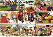 Vintage Postcard Equestrian sports Horsemanship surprises of the third