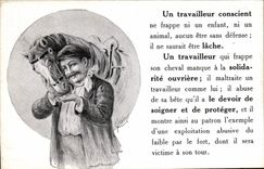 CPA Hippisme Equitation Un travailleur conscient 