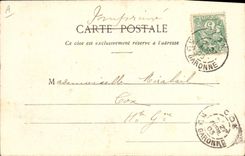 Vintage Postcard Fantasy 4 seasons the summer Woman