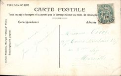 CPA Fantaisie Fleurs Annee 1907 Femme 
