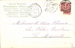 CPA Fantaisie Fleurs Annee 1904 