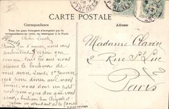 CPA Fantaisie Fleurs Annee 1906 