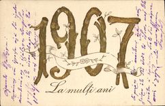 CPA Fantaisie Fleurs Annee 1907 